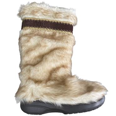 CROCS FUZZ BOOT - STUCCO ESPRESSO