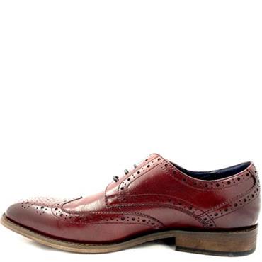 ESCAPE MENS BROGUE LACE SHOE - BORDEAUX