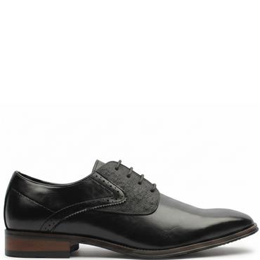 GOOR MENS PLAINT VAMP GIBSON TIE SHOE - BLACK