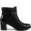 REDZ WOMENS ZIP ANKLE BOOT - BLACK