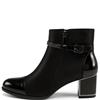 REDZ WOMENS ZIP ANKLE BOOT - BLACK
