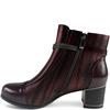 REDZ WOMENS ZIP ANKLE BOOT - BORDEAUX