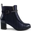 REDZ WOMENS ZIP ANKLE BOOT - NAVY
