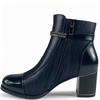 REDZ WOMENS ZIP ANKLE BOOT - NAVY