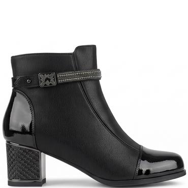 REDZ WOMENS ANKLE BOOT - BLACK