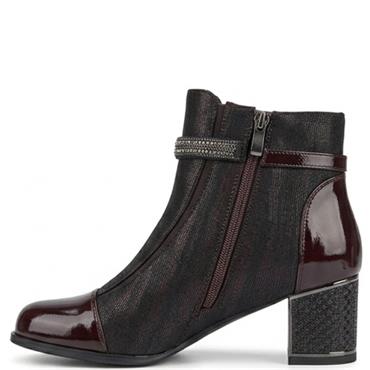 REDZ WOMENS ANKLE BOOT - BROWN