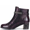 REDZ WOMENS ANKLE BOOT - BURGUNDY