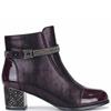 REDZ WOMENS ANKLE BOOT - BURGUNDY