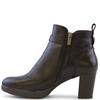 SUSST WOMENS STRAP BUCKLE ANKLE BOOT - BLACK