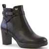 SUSST WOMENS STRAP BUCKLE ANKLE BOOT - BLACK