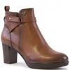 SUSST WOMENS STRAP BUCKLE ANKLE BOOT - TAN