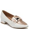 VALENTINO CONTE WOMENS LOW HEEL LOAFER - WHITE