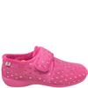 BEREVERE WOMENS STRAP SLIPPER - FUCHSIA SUEDE