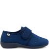 BEREVERE WOMENS STRAP SLIPPER - NAVY SUEDE