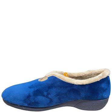BEREVERE WOMENS FULL SLIPPER - NAVY SUEDE