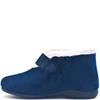 BEVERERE WOMENS STRAP SLIPPER - NAVY SUEDE
