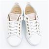 GEOX GIRLS LACE ZIP TRAINER - WHITE ROSE