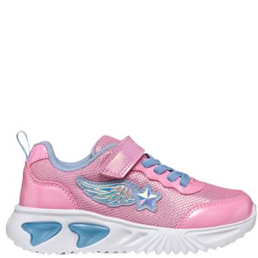 GEOX GIRLS STRAP TRAINER - PINK SKY