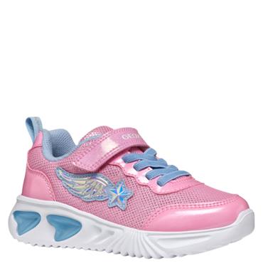 GEOX GIRLS STRAP TRAINER - PINK SKY