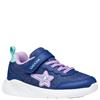 GEOX GIRLS GLITTER STRAP TRAINER - BLUE LILAC