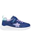 GEOX GIRLS GLITTER STRAP TRAINER - BLUE LILAC