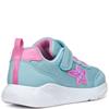 GEOX GIRLS GLITTER STRAP TRAINER - BLUE PINK