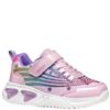 GEOX GIRLS LIGHTS STRAP TRAINER - PINK MULTI