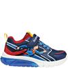 GEOX BOYS SUPERMAN LIGHTS STRAP TRAINER - BLUE RED