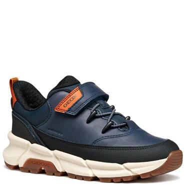 GEOX BOYS WATERPROOF STRAP TRAINER - NAVY