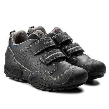GEOX 2 STRAP VEL RUNNER - NAVY GREY