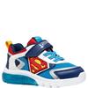 GEOX KIDS SUPERMAN LIGHTS STRAP TRAINER - BLUE RED