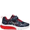 GEOX BOYS STRAP TRAINER - NAVY RED