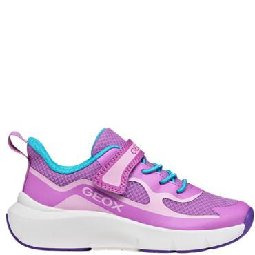 GEOX GIRLS STRAP TRAINER - PURPLE LILAC