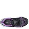 GEOX GIRLS STRAP ELASTIC LACE TRAINERS - BLACK PINK