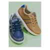 GEOX BOYS ZIP TIE SHOE - TAN NAVY
