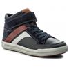 GEOX BOYS STRAP ANKLE BOOT - NAVY BORDEAUX