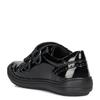GEOX GIRLS 2 VELCRO STRAP SHOE - BLACK PATENT
