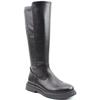 HEAVENLY FEET WOMENS ZIP HIGH LEG BOOT - BLACK