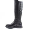 HEAVENLY FEET WOMENS ZIP HIGH LEG BOOT - BLACK