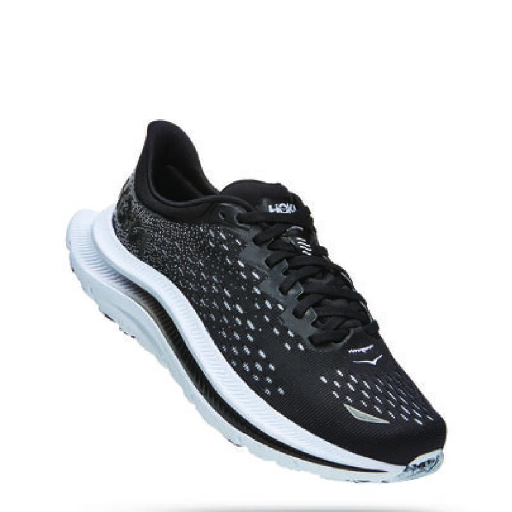 HOKA WOMENS LACE TRAINER BLACK WHITE Paul Byron Shoes Ireland