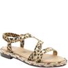 HEAVENLY FEET WOMENS FLAT STRAP SDANDAL - SAND ANIMAL PRINT
