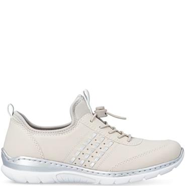 RIEKER WOMENS WEDGE SHOE - BEIGE