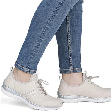 RIEKER WOMENS WEDGE SHOE - BEIGE