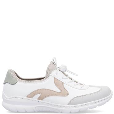 RIEKER WOMENS CORD TRAINER - WHITE MULTI