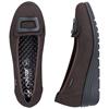 RIEKER WOMENS SLIP ON SHOE - BROWN