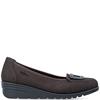 RIEKER WOMENS SLIP ON SHOE - BROWN