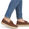 RIEKER WOMENS SLIP ON SHOE - BROWN