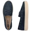 RIEKER WOMENS SLIP ON SHOE - NAVY