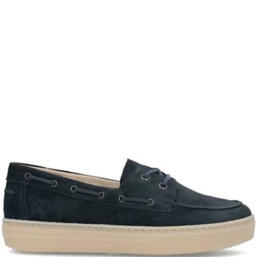 RIEKER WOMENS SLIP ON SHOE - NAVY