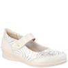 LAURA AZANA WOMENS STRAP COMFORT SHOE - BEIGE LEATHER